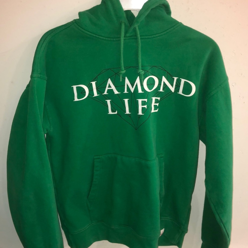 Diamond Supply Co. Men’s Green Fleece Hoodie